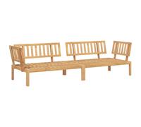 vidaXL Garden Pallet Corner Sofas Patio Outdoor Sofa 2 pcs Solid Wood Acacia