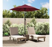 Garden parasol Anthracite 200x224 cm Tilt Crank Polyester Canopy Aluminium 6-rib