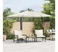 Garden Parasol with Steel Pole Outdoor Umbrella Balcony Sun Parasol vidaXL