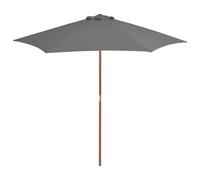 Garden Parasol 270X270 Cm Wooden Pole