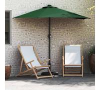 vidaXL Garden Parasol Sand 294 x 150 x 223 cm Polyester and Steel, Brown