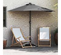 Garden Parasol Polyester and Steel Outdoor Umbrella Patio Sunshade vidaXL