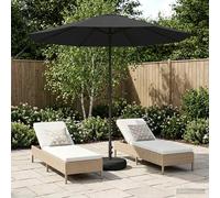 Garden Parasol Anthracite 226x226cm Polyester Rectangular Pop-up Vent UV SafeXL