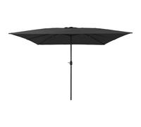 Garden Parasol Anthracite 295x295cm Polyester/Steel Collapsible UV-Resistant Eco