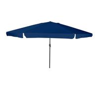 Garden parasol Azure 394x394cm Polyester Steel XXL Patio Shade Crank Manual Sun