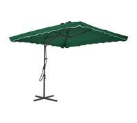 vidaXL Garden Parasol with Steel Pole Sunshade Outdoor Umbrella Canopy Green