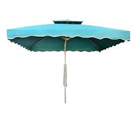 Garden Parasol Outdoor Garden Parasols 2 X 2.2 Parasol Umbrella, With Cross Base Sun Protection For Outdoor Gardens Balcony Patio Rectangular Garden Parasol,Without Parasol Base (Red)