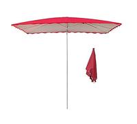 Garden Parasol,Outdoor Large Parasol With Adjustable Height, Commercial Foldable Canopy, Heat Insulation, Rainproof, Sunscreen, Square 3x2m