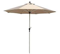 Garden Parasol,Outdoor Market Table Umbrella with Crank, 9ft/2.7m Round Beach/Parasol, Garden/Deck Pool Sun Shade Shelter, Aluminium Pole & Ribs