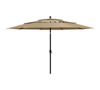 Garden Parasol Outdoor Patio Deck Sun Shade Canopy Umbrella Crank Shelter
