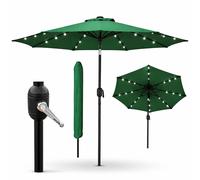 Garden Parasol Patio Table Umbrella Sun Shade Crank Handle Waterproof 2.7M
