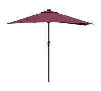 vidaXL Garden Parasol Bordeaux Red 294 x 150 x 223 cm, Red