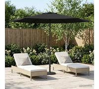 Garden Parasol Rectangular 296x296cm Anthracite Polyester Pop-Up Vent UV Outdoor