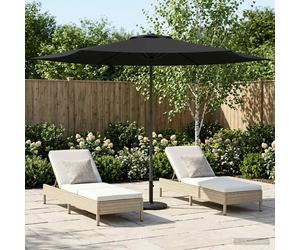 Garden Parasol Rectangular 296x296cm Anthracite Polyester Pop-Up Vent UV Outdoor