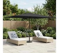 Garden Parasol Rectangular 2x3 m Polyester Anthracite UV Vent PopUp Lock 6-RibHD