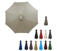 Garden Parasol Replacement Canopy - 6/8 Arm Cover for 2m 2.7m 3.5m Cantilever Umbrella Thermal Insulation Fabric Weather-Resistant Outdoor Shade Solution