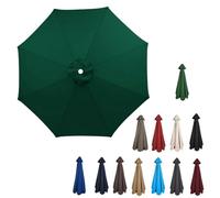Garden Parasol Replacement Canopy - 6/8 Arm Cover for 2m 2.7m 3.5m Cantilever Umbrellas - Thermal Insulation Weather Resistant Easy to Install