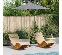 vidaXL Garden Parasol Dark Grey dia. 240 x 260 cm Bamboo, Grey