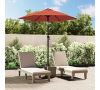 Garden Parasol Terracotta 200x224 cm Polyester Canopy Aluminium Pole Tiltable UV