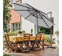 Garden Parasol Umbrella 3 m, Dove Grey