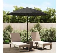 vidaXL Outdoor Parasol with Aluminium Pole 270 cm Anthracite, Black