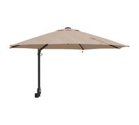 Garden Parasol with LED Strip Lights Manual Polyester and Steel Solar vidaXL