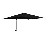 vidaXL Garden Parasol Bordeaux Red 248.5x247.5x160 cm Polyester & Steel with LED strip lights