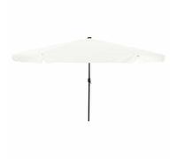 Garden Parasol with LED Strip Lights Polyester Outdoor Shade Summer vidaXL