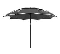 Garden Parasols Fishing Umbrella, Portable Beach Parasol Tilting Garden Sunshade Umbrella Uv Resistant, For Outdoor Garden And Patio,Black,2.4Cm