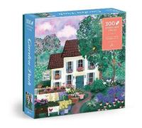 Galison Garden Path - 300 Piece Puzzle Fun and Challenging Activity with Bright and Bold Artwork of Country Cottage and Plant Path for Adults and Families