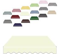 Garden Patio Awning Canopy Sun Shade Shelter Replacement Fabric Stripe Awning Replacement Fabric Top Cover for Garden Patio Canopy dustproof windproof durable,008,500x200cm