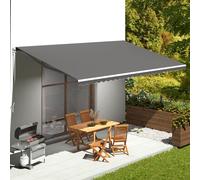 vidaXL Awning Top Sunshade Canvas Anthracite 400x300 cm NEW