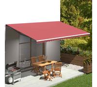 vidaXL Replacement Fabric for Awning Burgundy Red 4x3 m UK HOT