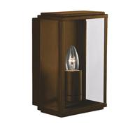 Garden Patio Porch Outdoor Wall and Porch Light Rustic Brown and Glass Diffuser [EEK: A]