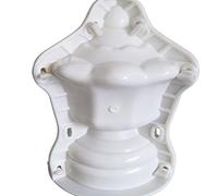 Garden Pavilion Concrete Mould,Building Template Flower Ball Mold,Outdoor Decor Plastic Mold,Balustrade Top Ornament DIY Mould,for Fence and Pathway for Backyard and Landscape Projects(C)