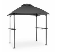 Garden Pavilion Gazebo Canopy UV Proof Party Tent 244 x 260 x 152 cm Steel Grey
