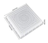 Garden Paving Moulds,Square Concrete DIY Mold Pavement Plastic Path Maker Cement Brick The Stone Road Tool For Decor