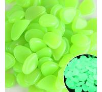 Garden Pebbles Stones,Glow In The Dark Fish Tank Rocks Outdoor For Landscaping,Yard And Walkways Garden Decor (Green)