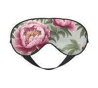 Garden Peony Print Functionality Outdoor Travel Eye Mask Breathable Camping Meditation Yoga Friendly