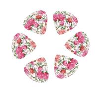 Garden Peony print Guitar Picks, 12PCS Premium Celluloid Guitar Pick Medium for Acoustic Guitar, Electric Guitar, Bass