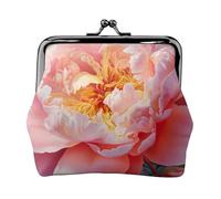 Garden Peony Print Versatile Coin Purse Exquisite Mini Wallet Cute Change Pouch for Any Occasion