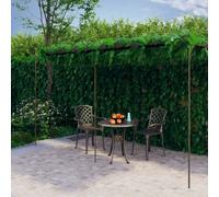 Garden Pergola Antique Brown 6x3x2.5 m Iron