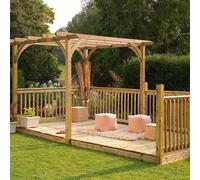Garden Pergola Gazebo Deck Kit 2.4m x 4.9m Ultima Forest Garden