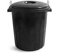 GARDEN PIC-NIC Rubbish Bin with Lid, 25L, Black