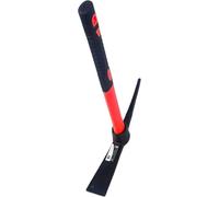 Garden Pick Mattock, 38x25cm Red Pickaxe with Fiber Handle, Garden Mattock for DIY | Camping | Gardening | Digging | Paving | Farm | Hand Tools | Construction