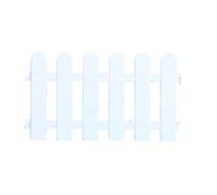 Garden Picket Fence, White Decorative Landscape Border Edging Ornamental Fence Picket Fencing Gate, Plant Borders for Landscaping Design Grass Lawn Landscape Pathways (50×30cm / 19.7x11.8in)