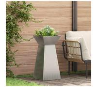 vidaXL Pillar Planter 2 pcs Silver 35 x 35 x 73 cm