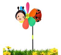 Garden Pinwheels - Colorful 3D Animal Wind Spinners, Durable Outdoor Whirligig With Metal Stake, Bright Decorative Yard Windmill, Weather Resistant Ornament | Lawn, Patio, Pathway, Flower Bed, Kids