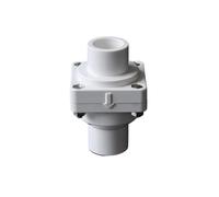 Garden Pipe Fitting White/Grey 25~110mm UPVC Flap Check Valve Drain Pipe Water Pump reflow Odor Non-Return Connector Irrigation Fittings(White,Inner Dia.90mm)