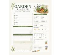 Garden Planner & Log Book: Gardening Journal with Plant Profiles, Seed Inventory, Monthly Planning Pages, Watering Schedule, Fertilizer Tracker, Pest & Disease Log, Harvest Records, and Notes